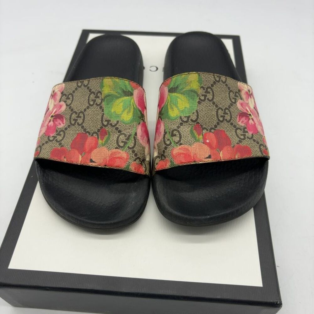 Gucci Floral Slide Sandals